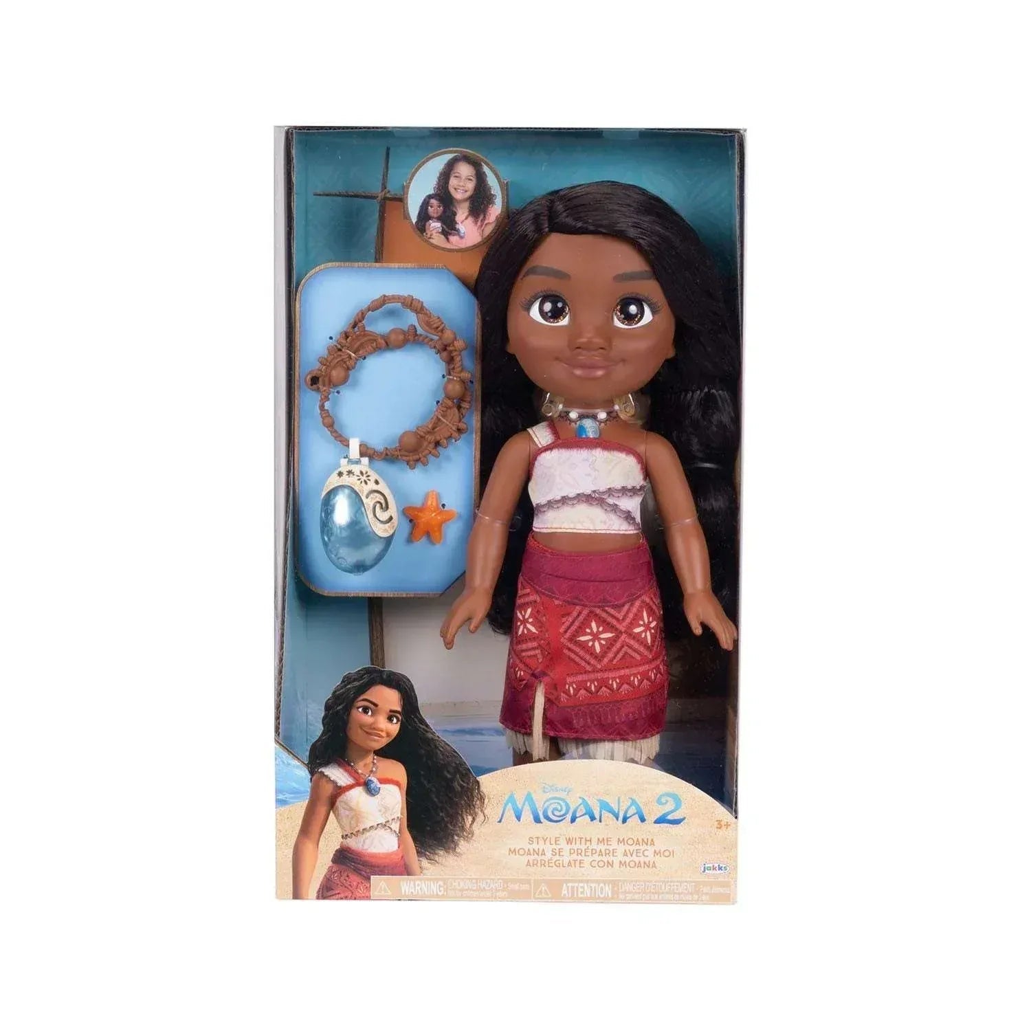 Disney Style with Me 14" Toddler Doll with Child Sized Jewelry