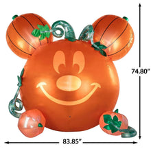 Inflatable Mickey Mouse emote glow airblown, 83.85 in wide and 74.80 in tall