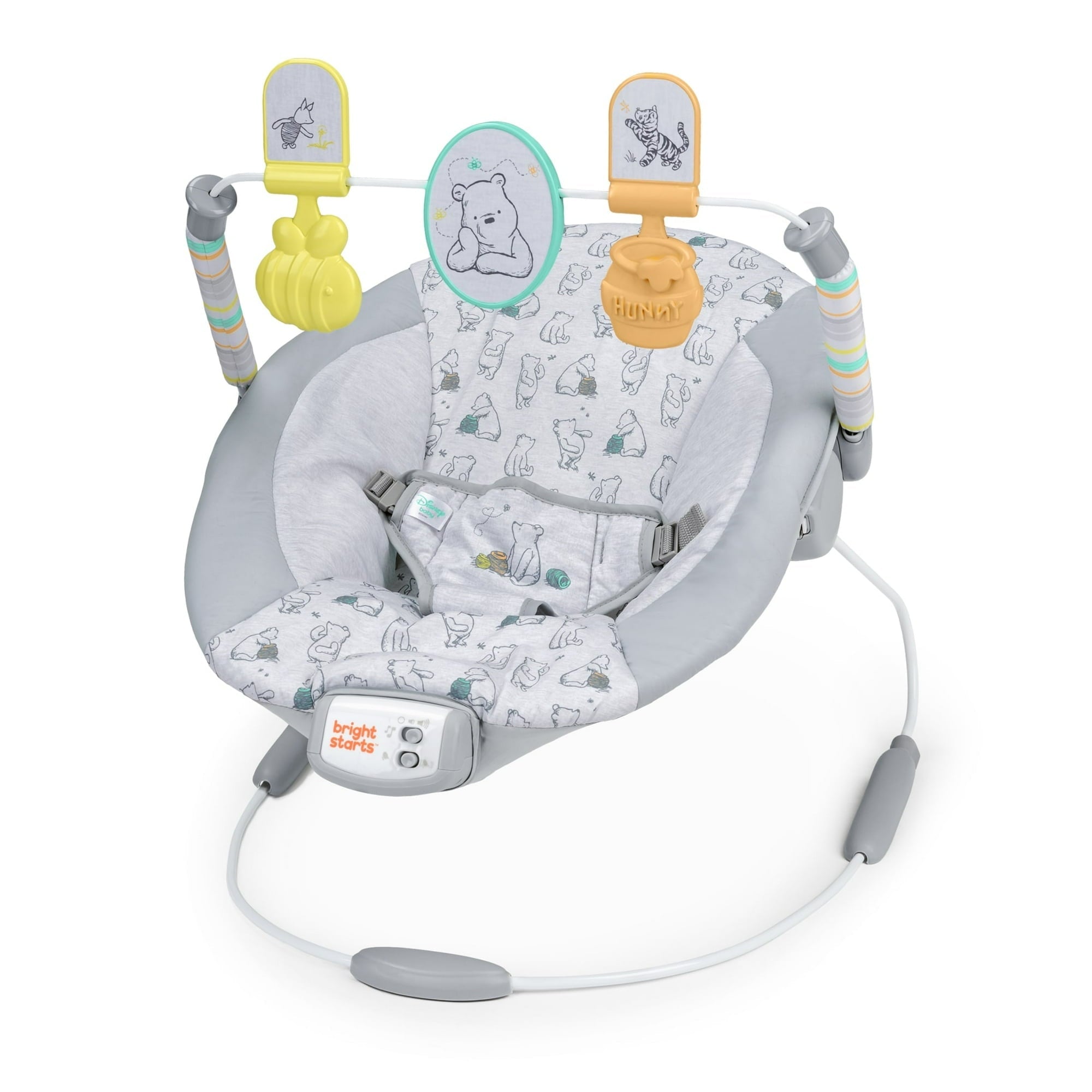 Disney Baby Winnie the Pooh Classic Pals Vibrating Bouncer by Bright Starts, Unisex, Newborn