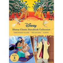 Disney Classics storybook collection hardcover, colorful illustrated front cover with villains.