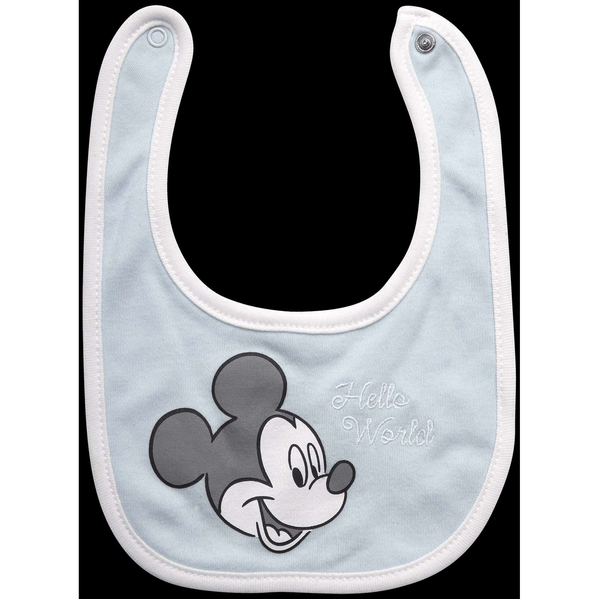 Disney Newborn Baby Layette Set - 6 Piece Disney Bodysuit Coveralls Sweatpants, Hat, Gift Bag (0-6M)