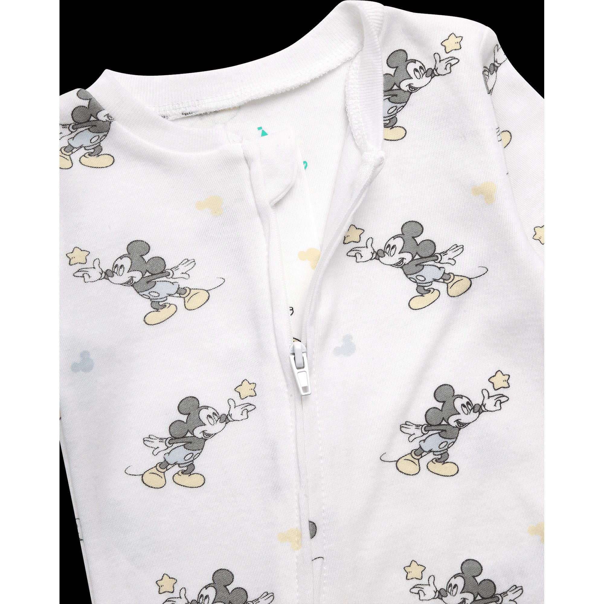 Disney Newborn Baby Layette Set - 6 Piece Disney Bodysuit Coveralls Sweatpants, Hat, Gift Bag (0-6M)