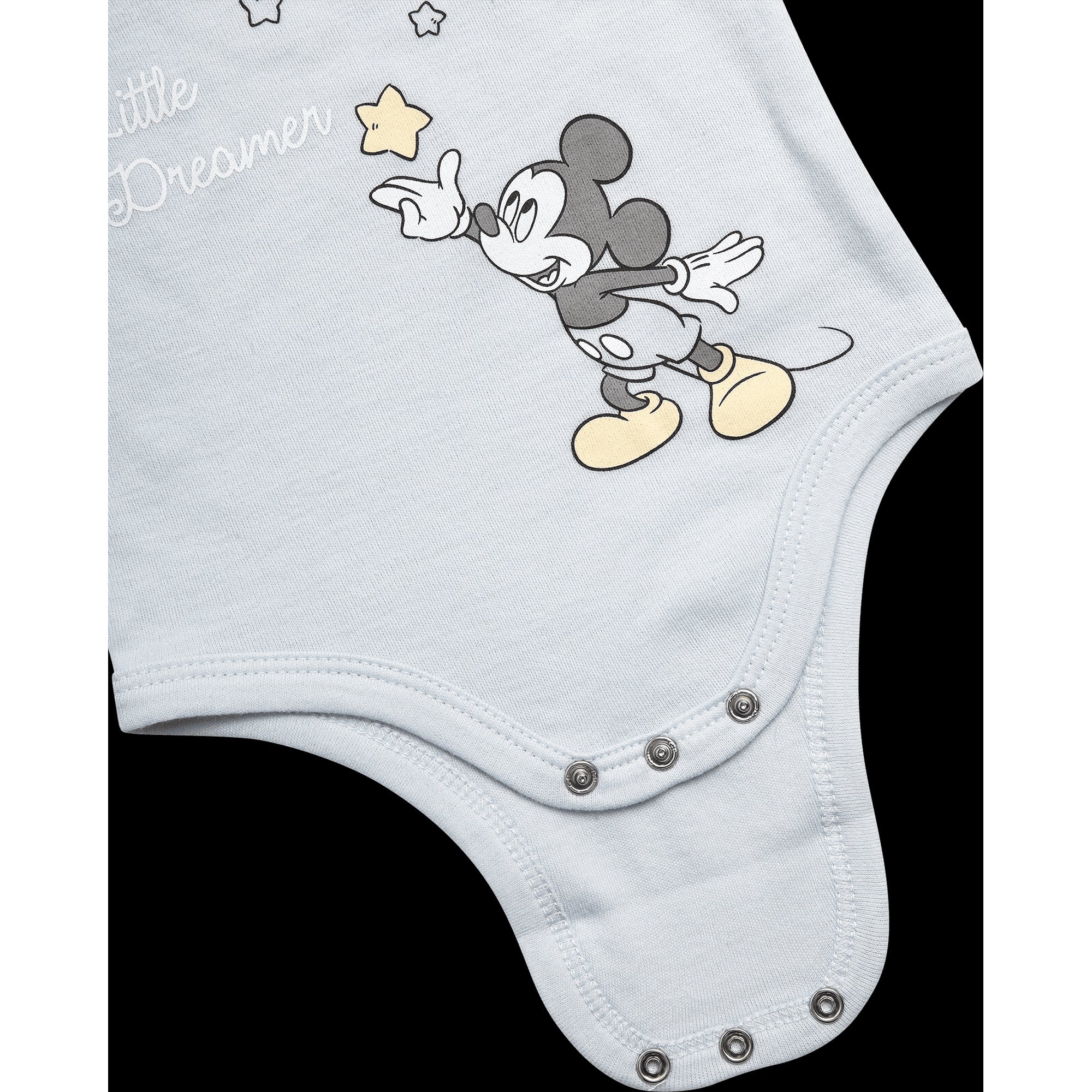 Disney Newborn Baby Layette Set - 6 Piece Disney Bodysuit Coveralls Sweatpants, Hat, Gift Bag (0-6M)