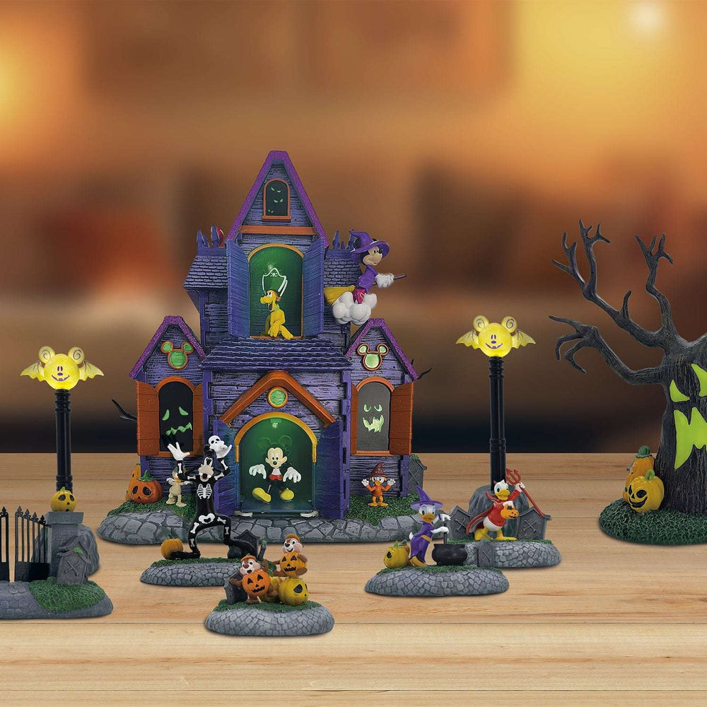 Disney Pre-Lit Animated Halloween Village, 9 pc.