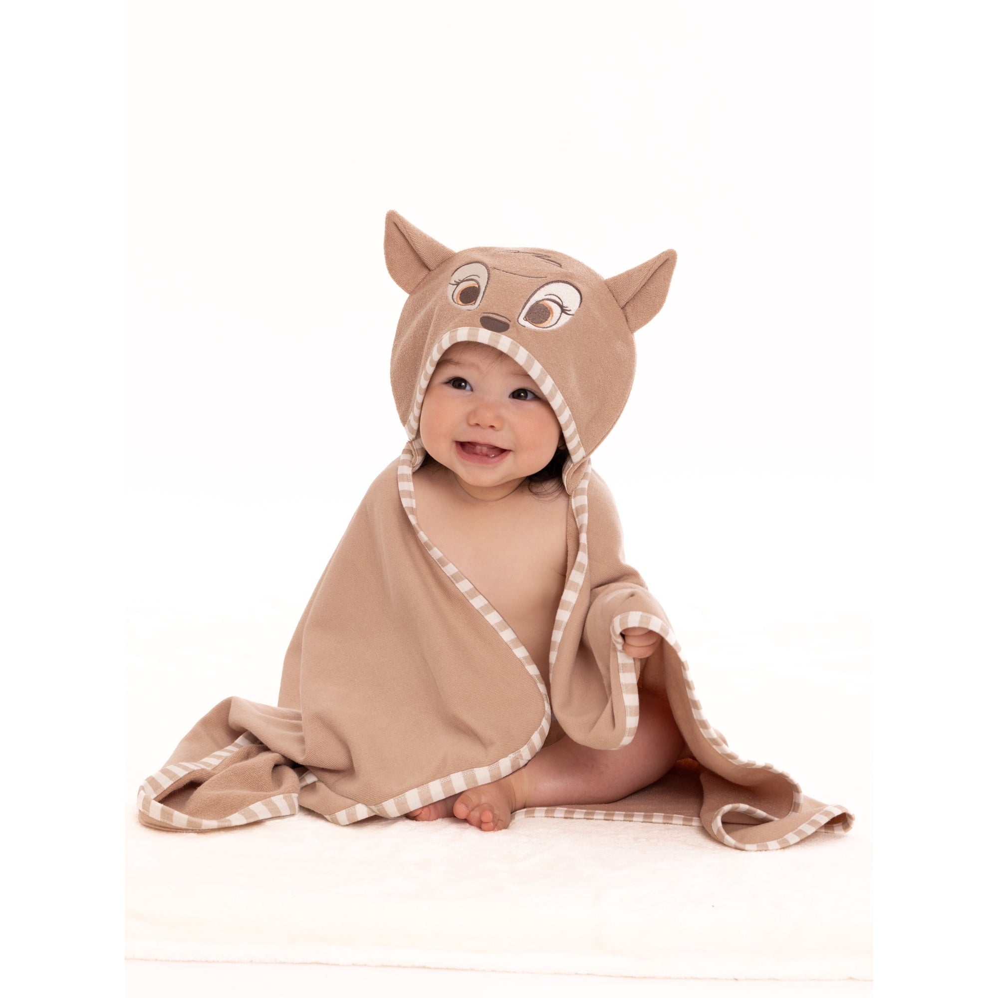 Disney Baby Wishes and Dreams Character Infant Baby Bath Set with Hooded Towel and Washcloths, 3-Piece, One Size