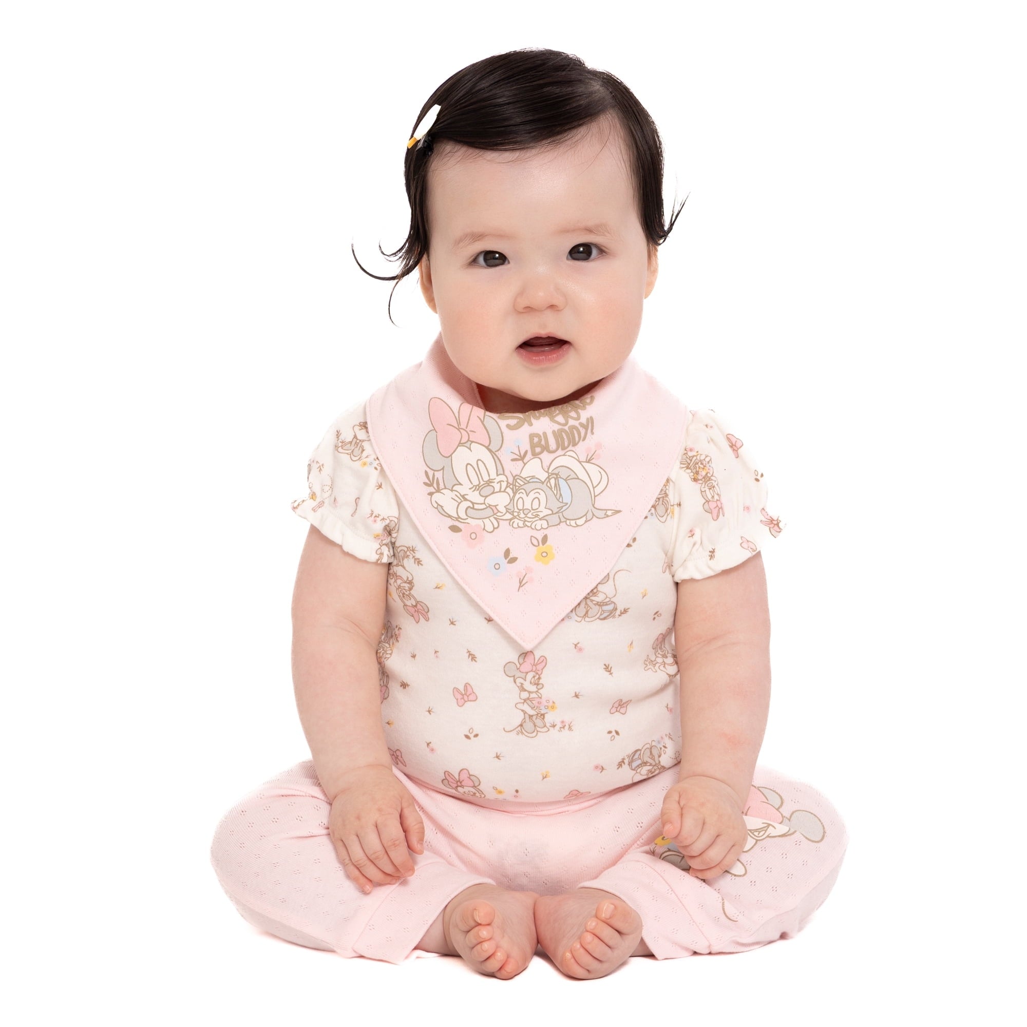 Disney Baby Wishes and Dreams Character Baby Layette Newborn Essentials Gift Set, 4-Piece