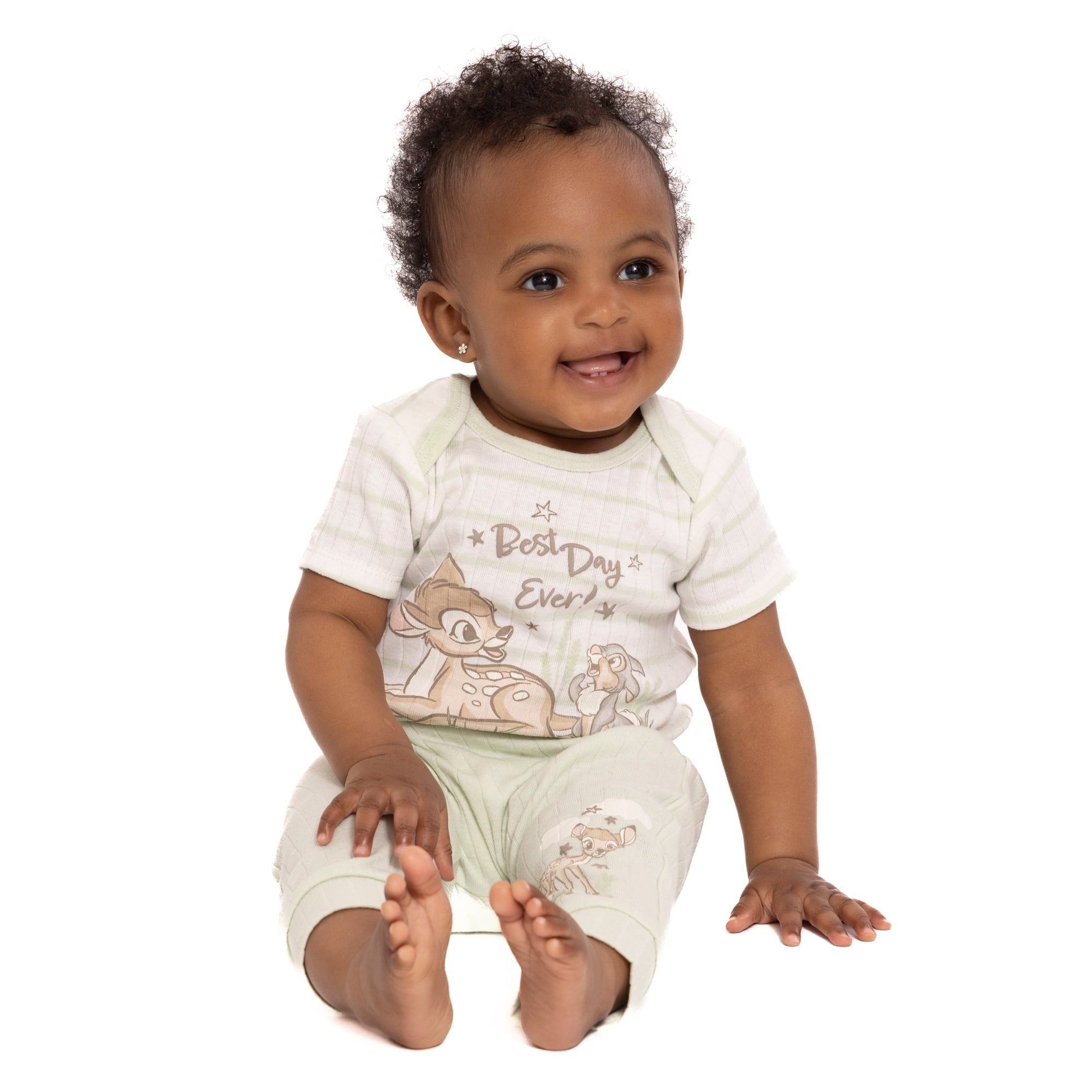 Disney Baby Wishes and Dreams Character Baby Layette Newborn Essentials Gift Set, 4-Piece