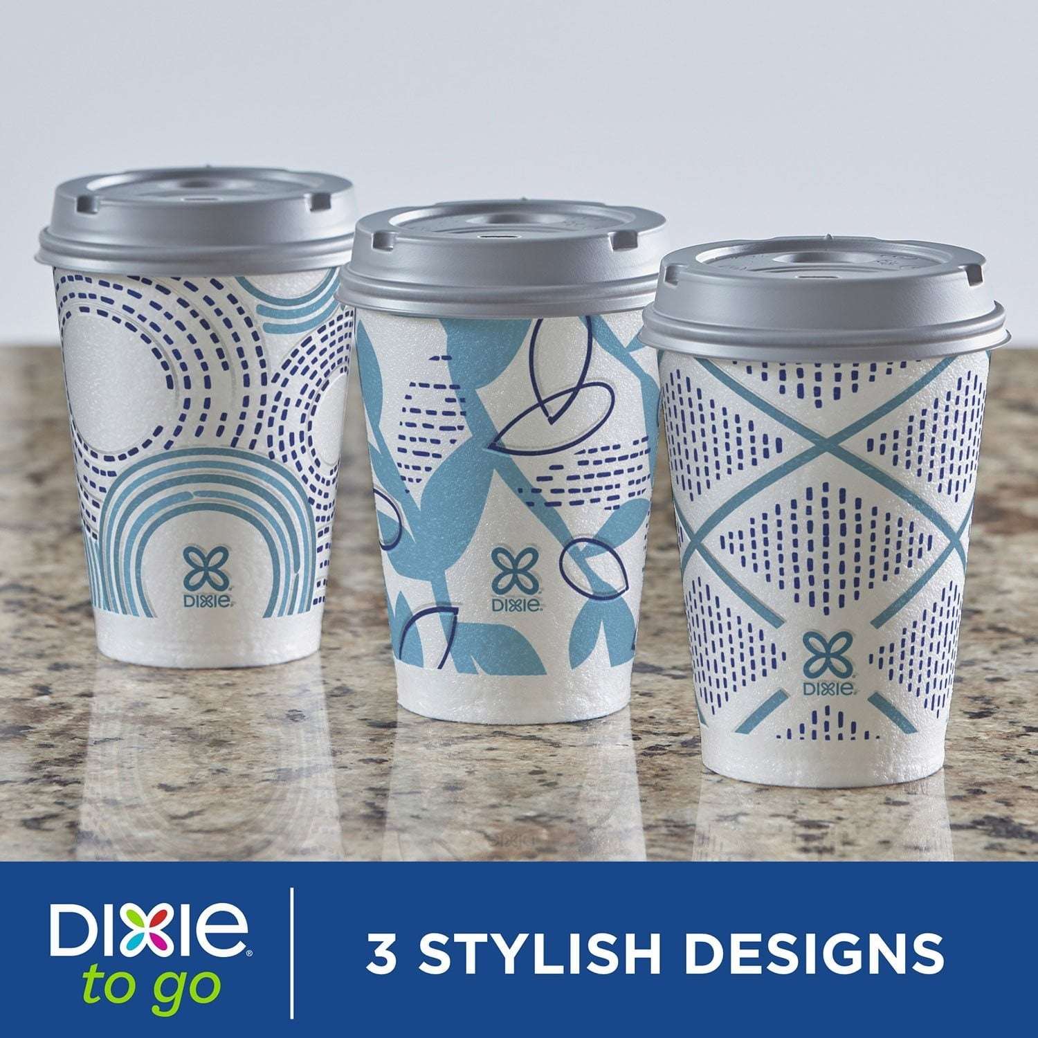 Dixie® To Go 12 oz. Paper Cup with Leak-Resistant Lid, 92 ct.
