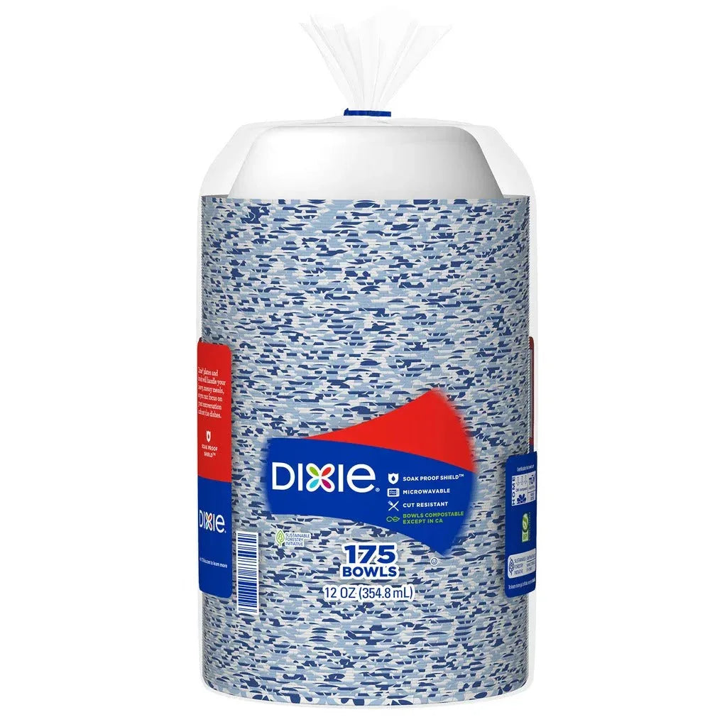 Dixie 12 oz Paper Bowl, 175-count - USA MEGA SHOP