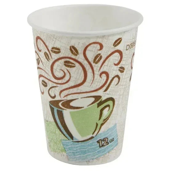 Dixie PerfecTouch 12 oz Paper Hot Cup, 500-count