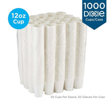 Dixie white 12 oz insulated paper cups, 100-count cups/case