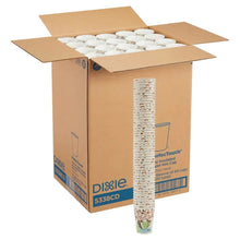 Hot paper cups in retail carton, 8 oz stack of disposable cups