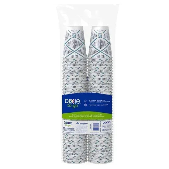 Dixie To Go 12 oz Insulated Paper Cup, 160-count