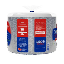 Dixie Ultra paper plate pack, back panel with red Shop Costco.com card