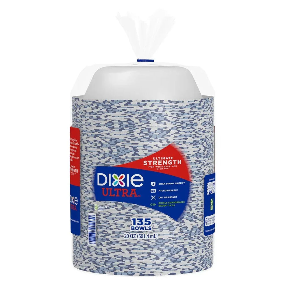 Dixie Ultra 20 oz Paper Bowl, 135-count - USA MEGA SHOP