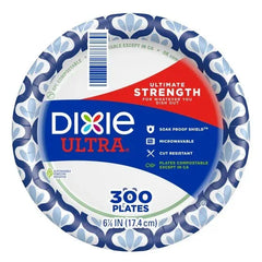 Dixie Ultra 6-7/8" Paper Plate, 300-count - USA MEGA SHOP