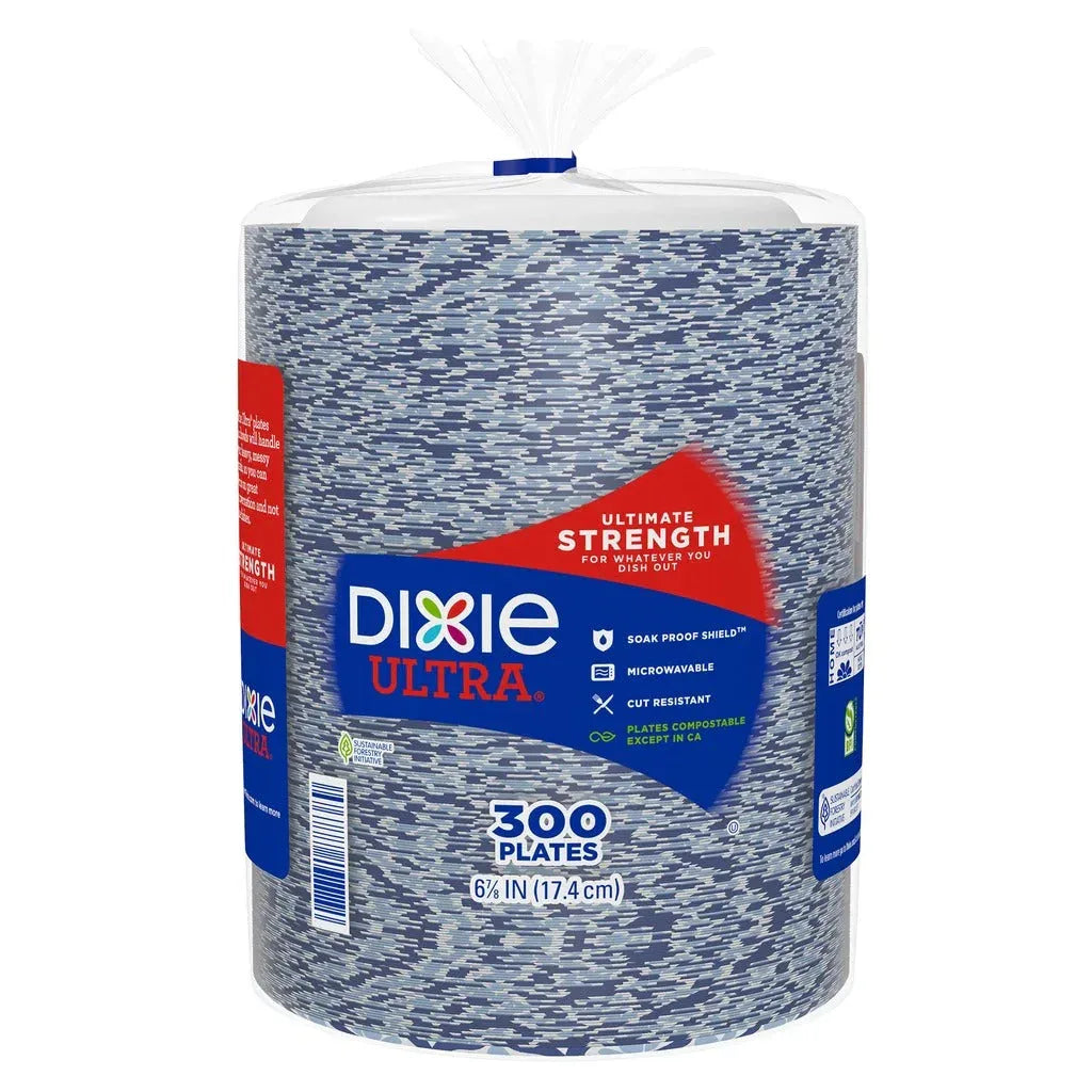 Dixie Ultra 6-7/8" Paper Plate, 300-count - USA MEGA SHOP