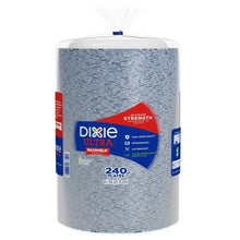 Dixie Ultra blue speckled paper plates, 8.5 in, 240-count in retail package