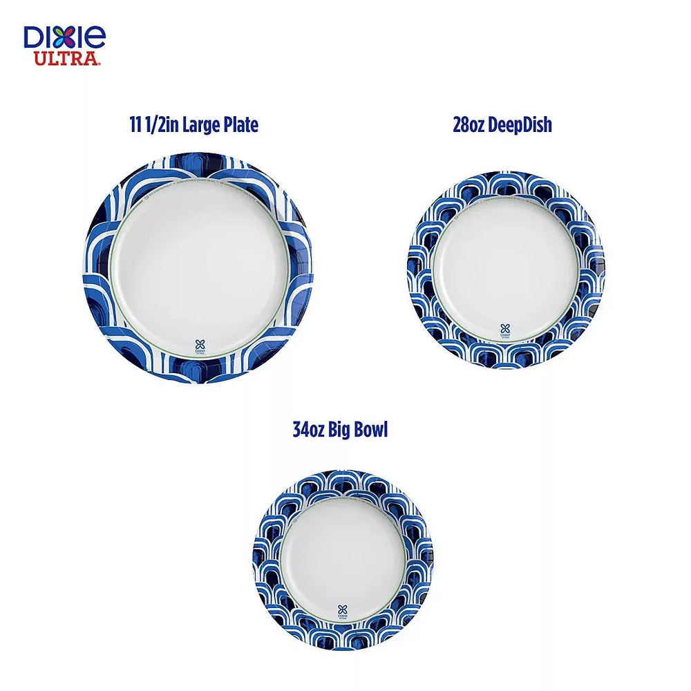 Dixie Ultra Extra Deep Dish Disposable Paper Plates, 28 oz./115 ct. - USA MEGA SHOP