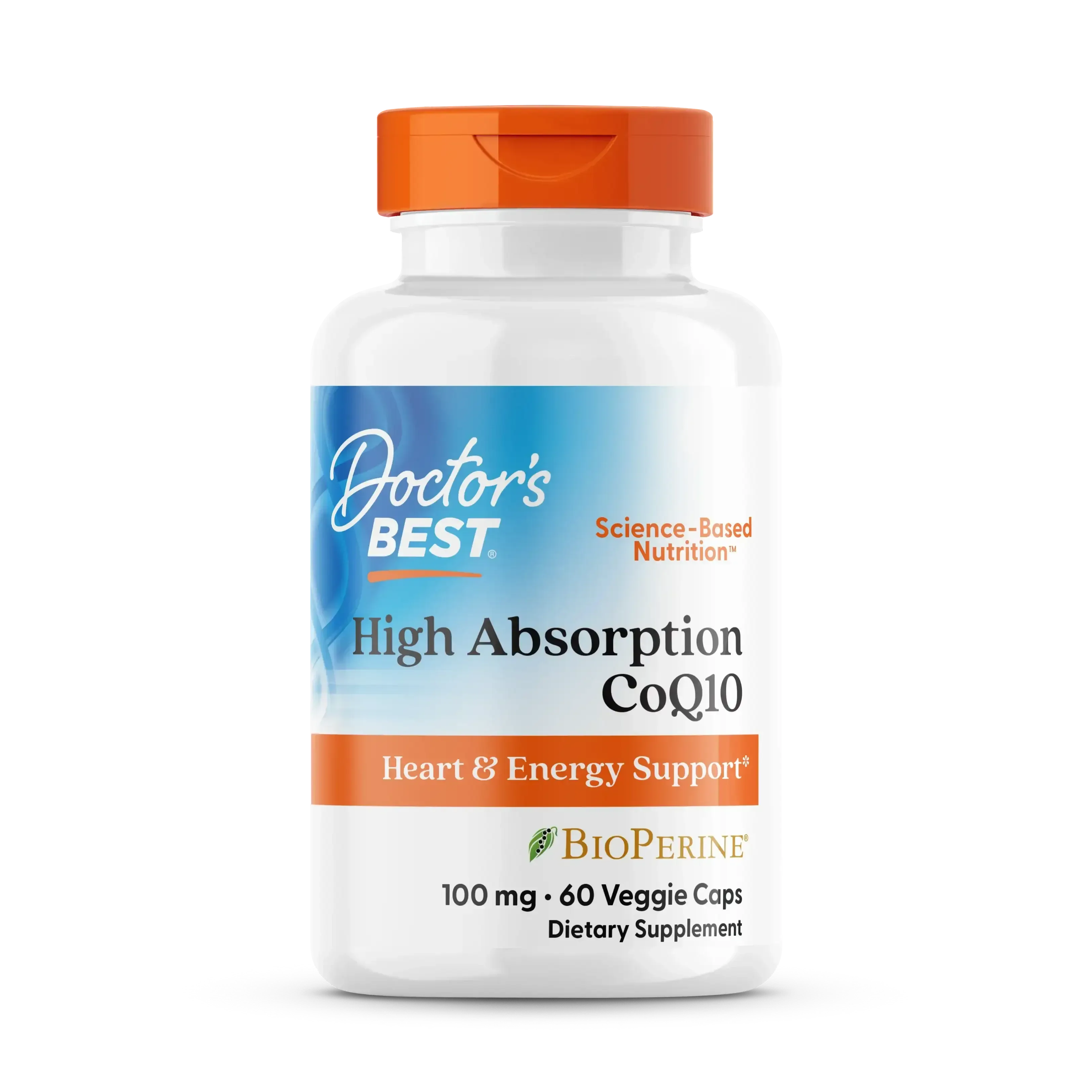 Doctor's Best, High Absorption CoQ10 with BioPerine®, 60 Veggie Caps