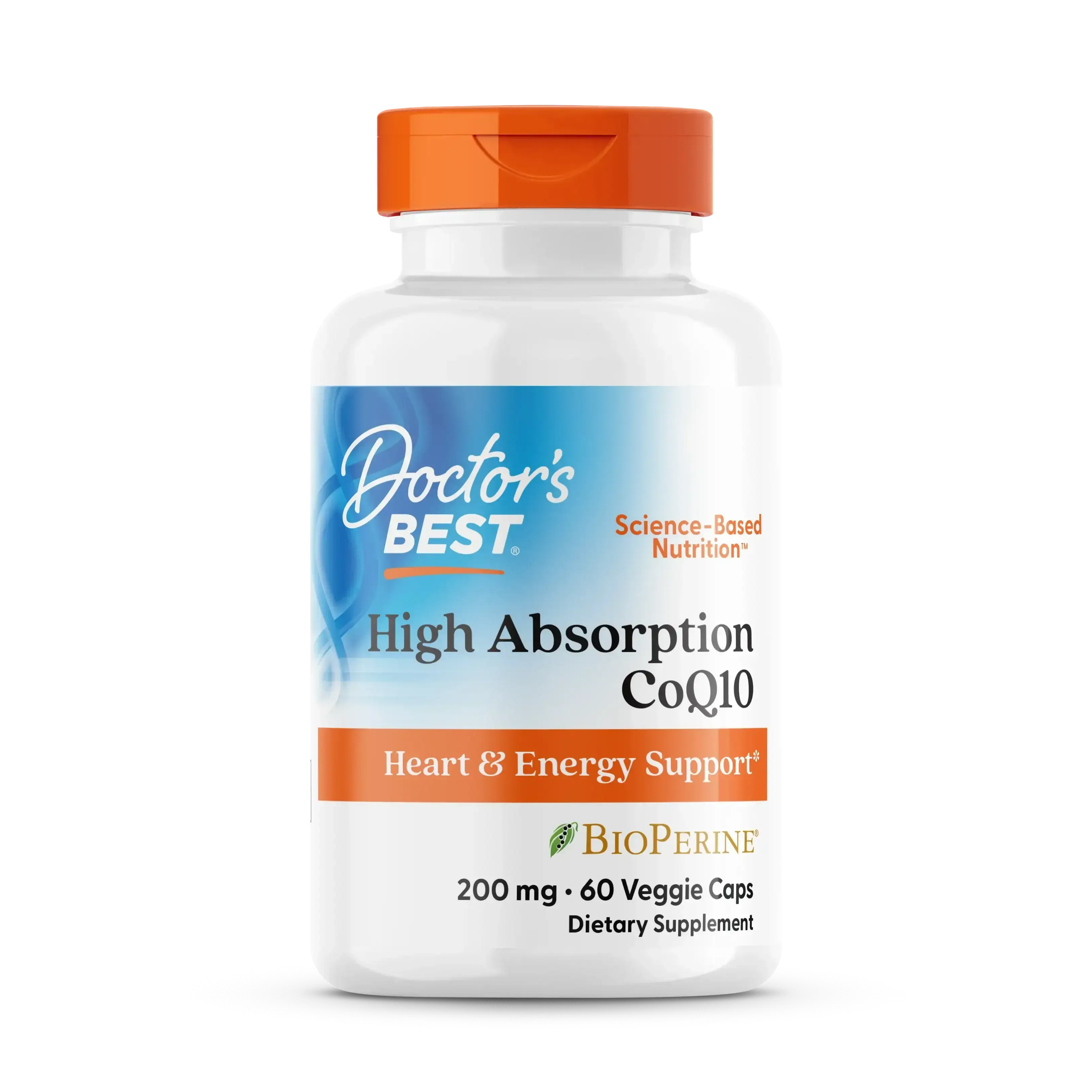 Doctor's Best High Absorption CoQ10, 200 mg, 60 Softgels