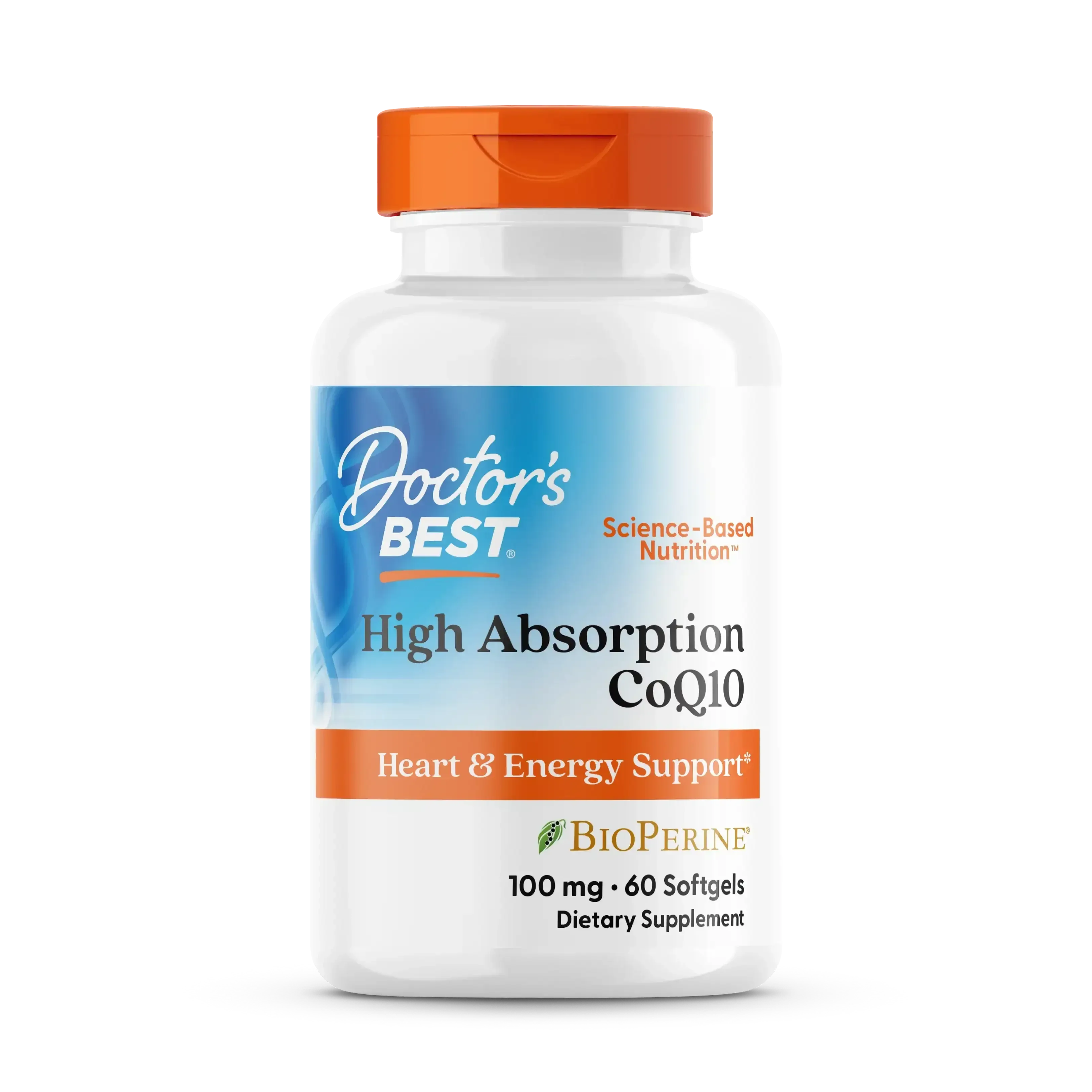 Doctor's Best High Absorption CoQ10, 200 mg, 60 Softgels