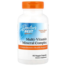Multi-vitamin mineral complex veggie capsule bottle, orange cap