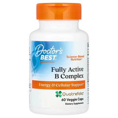 Doctor's Best, Fully Active B Complex with Quatrefolic®, 30 Veggie Caps
