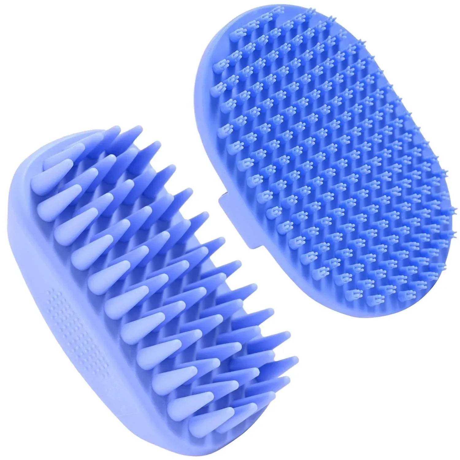 Dog Grooming Bath Brush, Pet Rubber Brush For Shower Scrubbing & Soothing Massage, Ideal for Long & Short Haired Dogs and Cats, Essential Puppy Grooming Accessories, 2 PACK [We Love Doodles] - USA MEGA SHOP