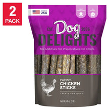 Dog Delights chewy chicken sticks 2-pack dog treats, 48 oz bag