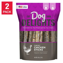 Chewy chicken sticks dog treats, purple pouch, 2-pack (48 oz)