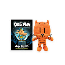 Orange tiger plush standing pose, black stripes and whisker stitching