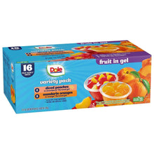 Fruit in gel variety pack box, angled view with fruit-in-gel bowl illustration