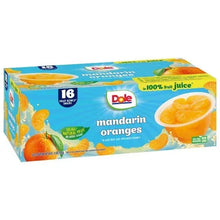 Dole mandarin oranges 16-count fruit bowl snack cups carton, in 100% fruit juice