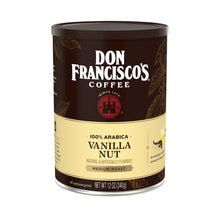 Coffee can with Don Francisco’s Vanilla Nut medium roast ground coffee, 12 oz.
