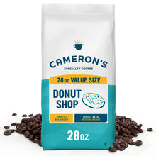 Cameron's Coffee bag, Donut Shop medium roast whole bean, 28 oz