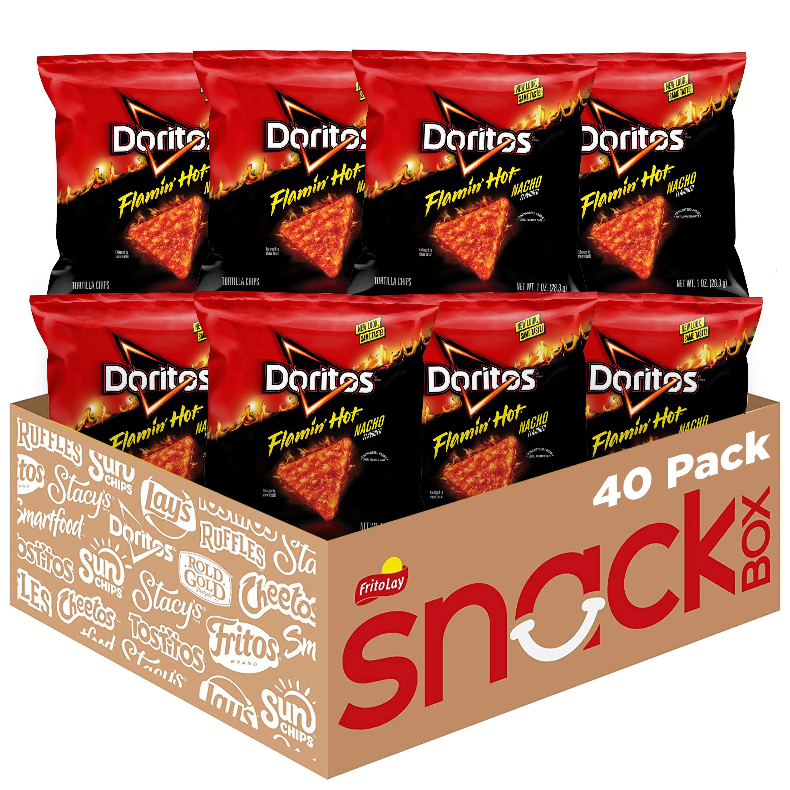 Doritos Cool Ranch Flavored Tortilla Chips Snacks Multipack, 1 oz Bags, 40 Count