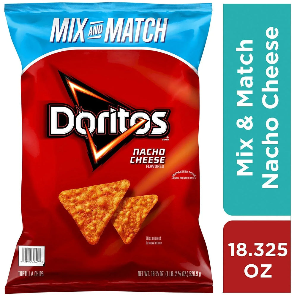 Doritos Nacho Cheese Flavored Tortilla Chips, 18.38 oz. - USA MEGA SHOP