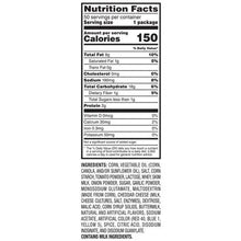 Cool Ranch tortilla chips nutrition facts panel on package
