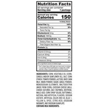 Nutrition facts panel on Doritos Cool Ranch 1 oz package, serving info and calories