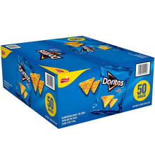Doritos Cool Ranch 50-count tortilla chips multipack box, blue and yellow