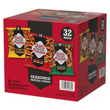 Seasoned pretzel twists variety pack box, 32 bags: Original, Parmesan Garlic, Honey Mustard