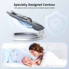Doulami Electric Baby Swing for Newborn to Toddler Portable Infant Swing Rocker with Remote & APP Control & IMD Touch Panel, 5 Sway Speeds, 10 Lullabies