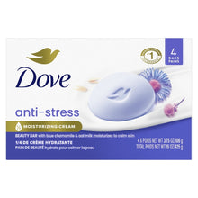 Blue chamomile and oat milk bath soap bar in box, 4-count anti-stress
