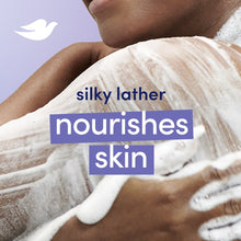 Bath soap bar with silky lather in hands, nourishes skin