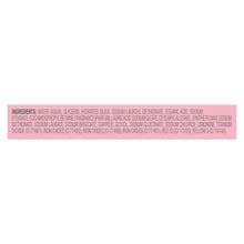 Dove crumble Strawberry Crumb Cake body scrub ingredient list panel