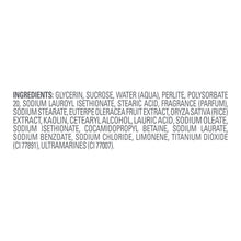Dove sugar scrub ingredient list