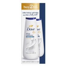 Dove deep moisture body wash 2-pack with two bottles, 20 fl oz each