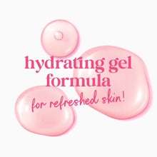 Dove body wash hydrating gel formula graphic with heart gel