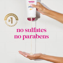 Dove replenishment body wash dispenser with no sulfates, no parabens claim
